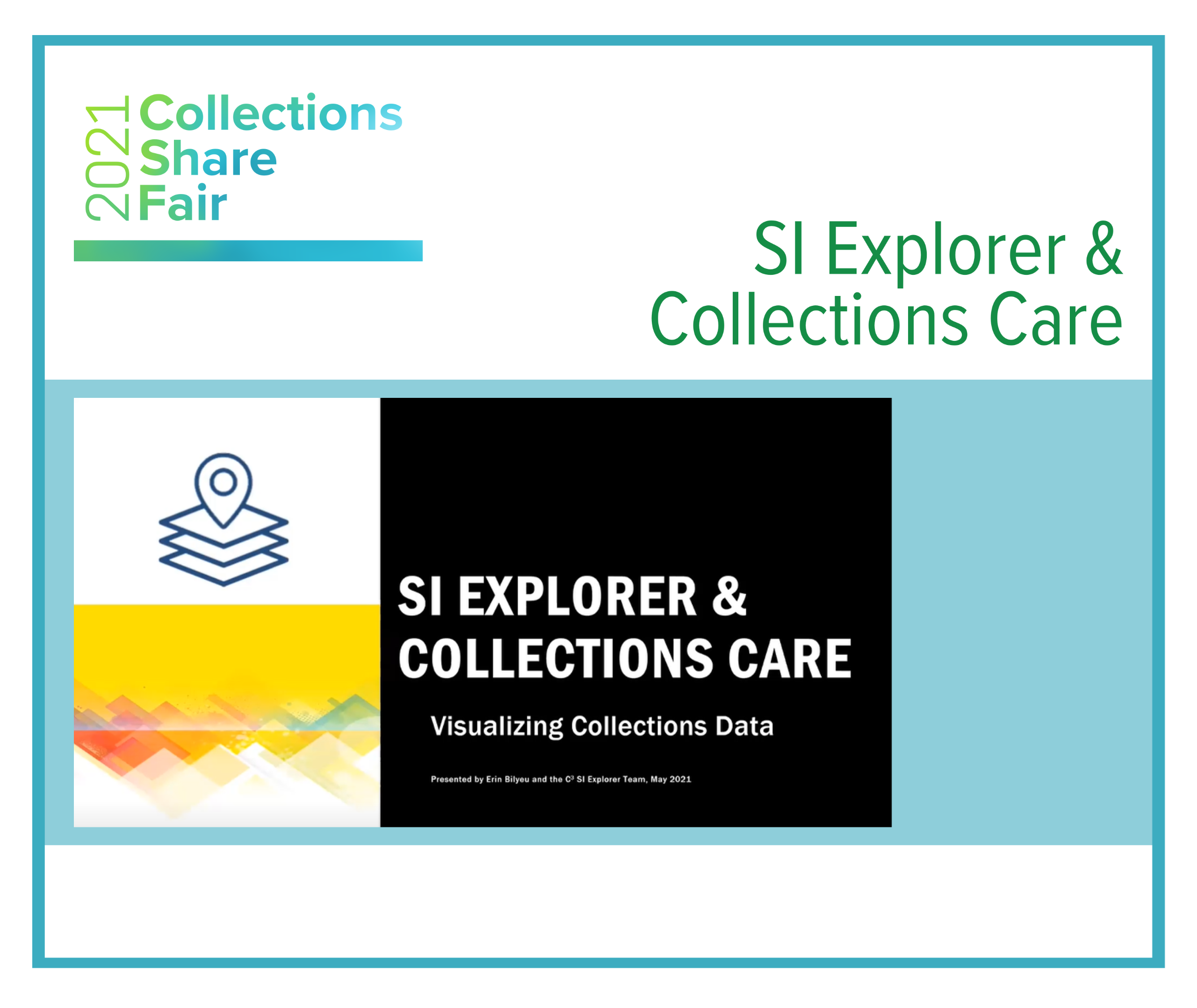 SI Explorer and Collections Care