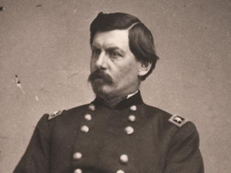 Image of Civil War Union General sitting in uniform for a portrait